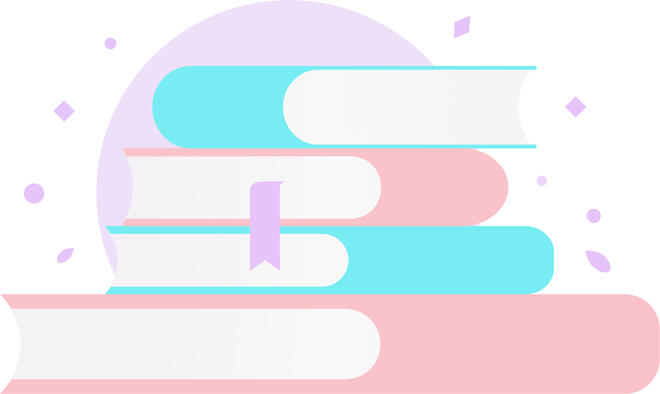 dessin d'une pile de livres